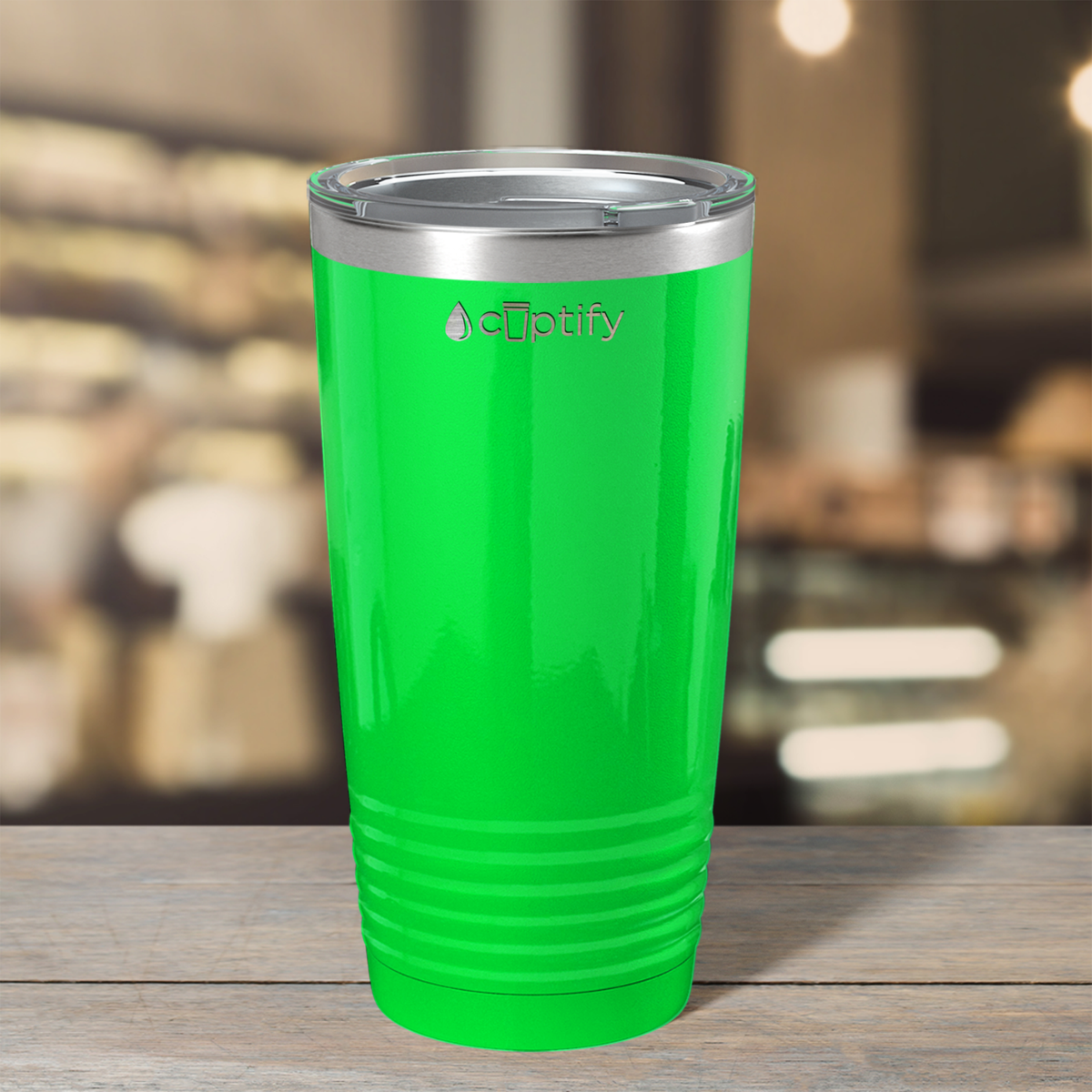 Neon Green Gloss 20oz Tumbler