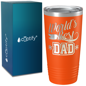 World's Best Dad on Stainless Steel Dad Tumbler