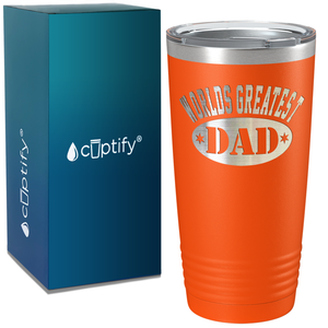 World's Greatest Dad on Stainless Steel Dad Tumbler