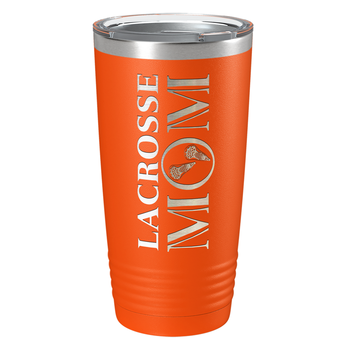 Lacrosse Mom Laser Engraved on Stainless Steel Lacrosse Tumbler