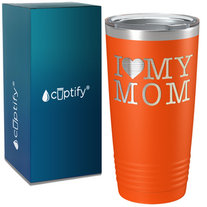 I Heart My Mom on Mom 20oz Tumbler