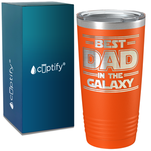 Best Dad in the Galaxy on Stainless Steel Dad Tumbler