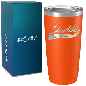 Daddy Since 2018 on Stainless Steel Dad Tumbler