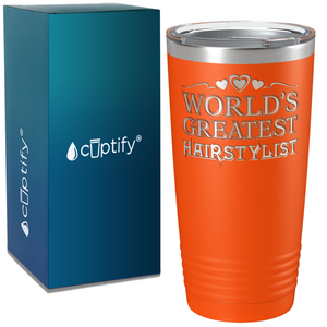 World's Greatest Hairstylist on 20oz Tumbler