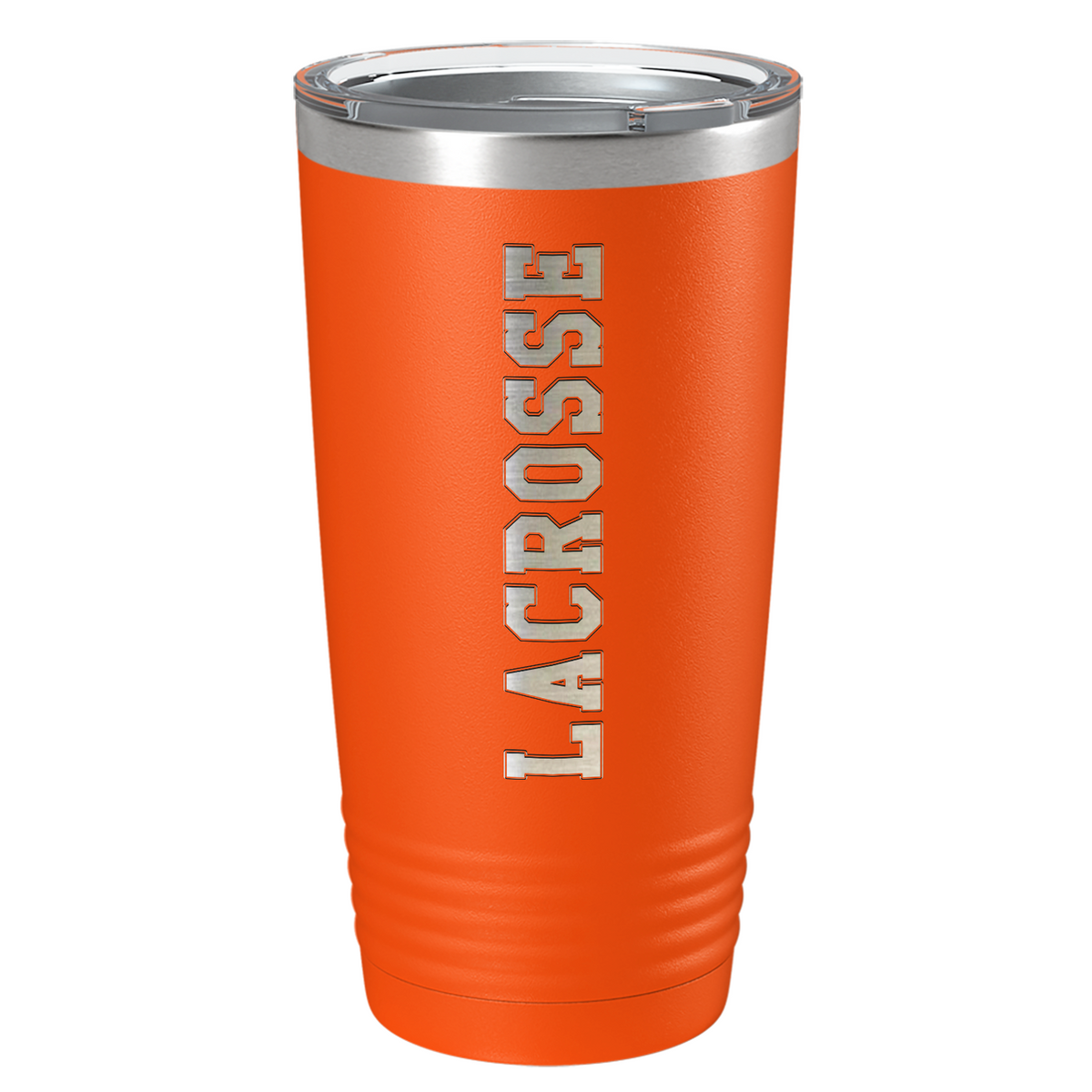 Lacrosse Laser Engraved on Stainless Steel Lacrosse Tumbler