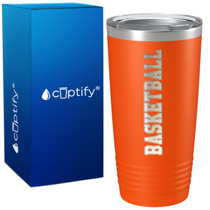 Basketball on 20oz Stainless Steel Tumbler