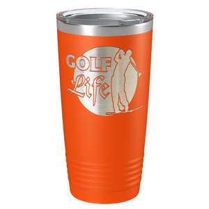 Golf Life Laser Engraved on Stainless Steel Golf Tumbler