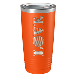 Golf Love Laser Engraved on Stainless Steel Golf Tumbler