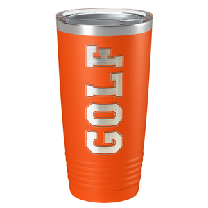 Golf Laser Engraved on Stainless Steel Golf Tumbler