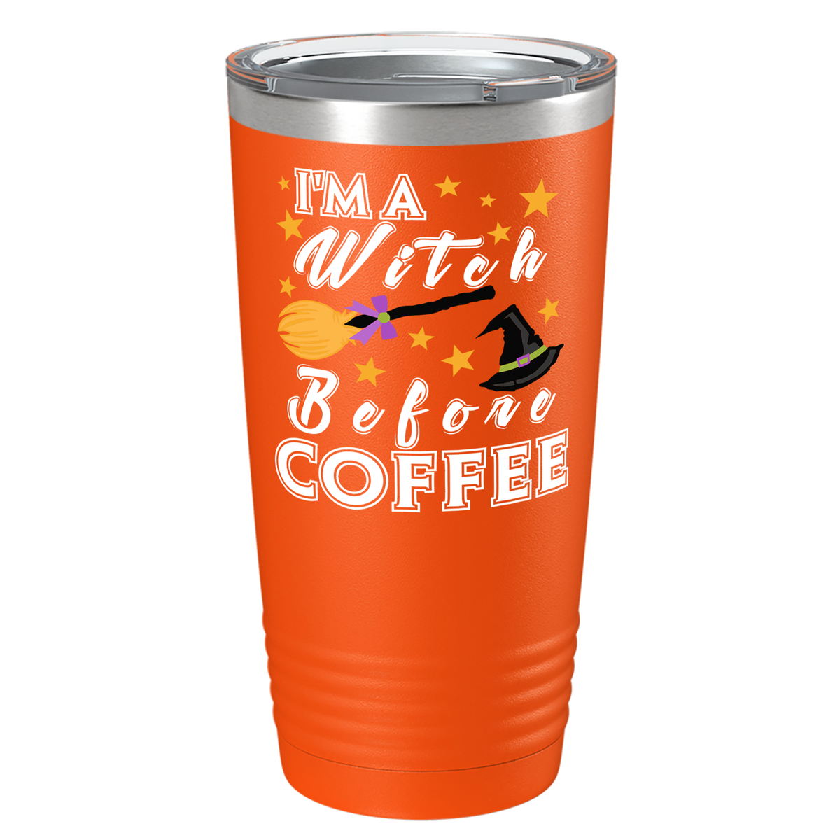 I'm A Witch Before Coffee on Stainless Steel Halloween Tumbler