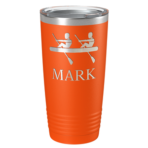 Personalized Crew Silhouette Laser Engraved on Stainless Steel Crew Tumbler