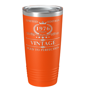 1976 Limited Edition Aged to Perfection 45th on Stainless Steel Tumbler