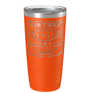 1951 Vintage Perfectly Aged 70th on Stainless Steel Tumbler