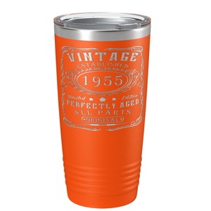 1955 Vintage Perfectly Aged 66th on Stainless Steel Tumbler