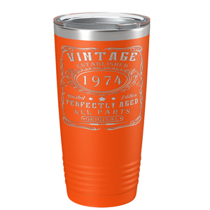 1974 Vintage Perfectly Aged 47th on Stainless Steel Tumbler