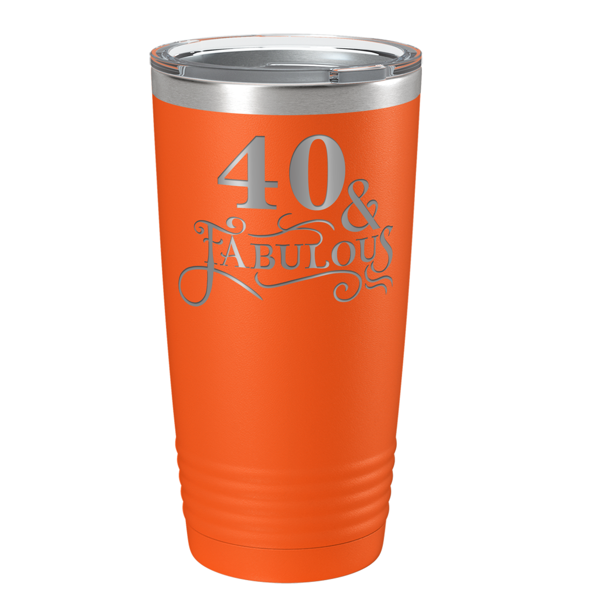 40 & Fabulous on Stainless Steel Birthday Tumbler