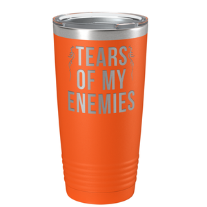 Tears of my Enemies on Orange 20 oz Stainless Steel Ringneck Tumbler