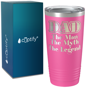 DAD Man Myth Legend on Stainless Steel Dad Tumbler