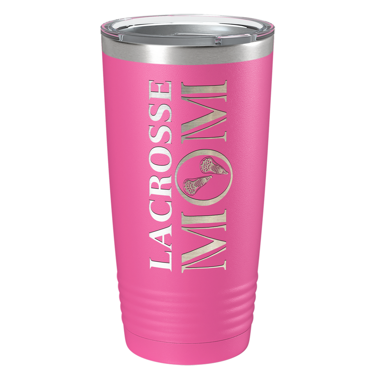 Lacrosse Mom Laser Engraved on Stainless Steel Lacrosse Tumbler