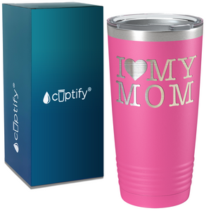 I Heart My Mom on Mom 20oz Tumbler