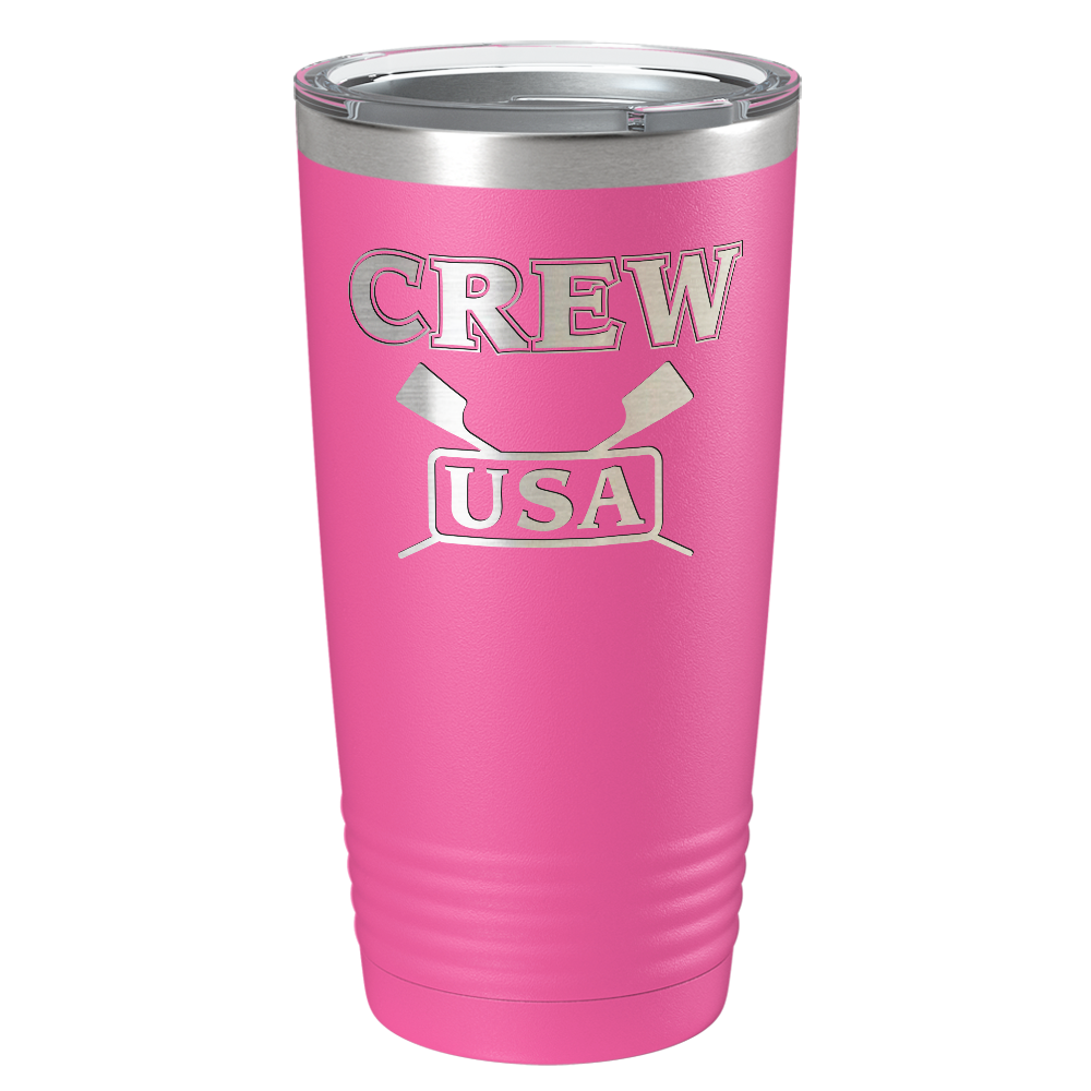 Crew USA Laser Engraved on Stainless Steel Crew Tumbler