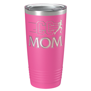 Cross Country Mom Laser Engraved on Stainless Steel Cross Country Tumbler