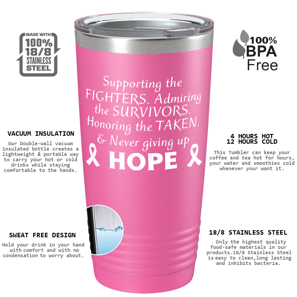 Supporting the Fighters on Pink 20oz Tumbler