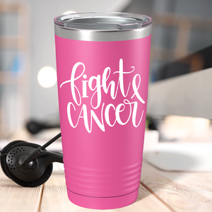 Fight Cancer on Pink 20oz Tumbler