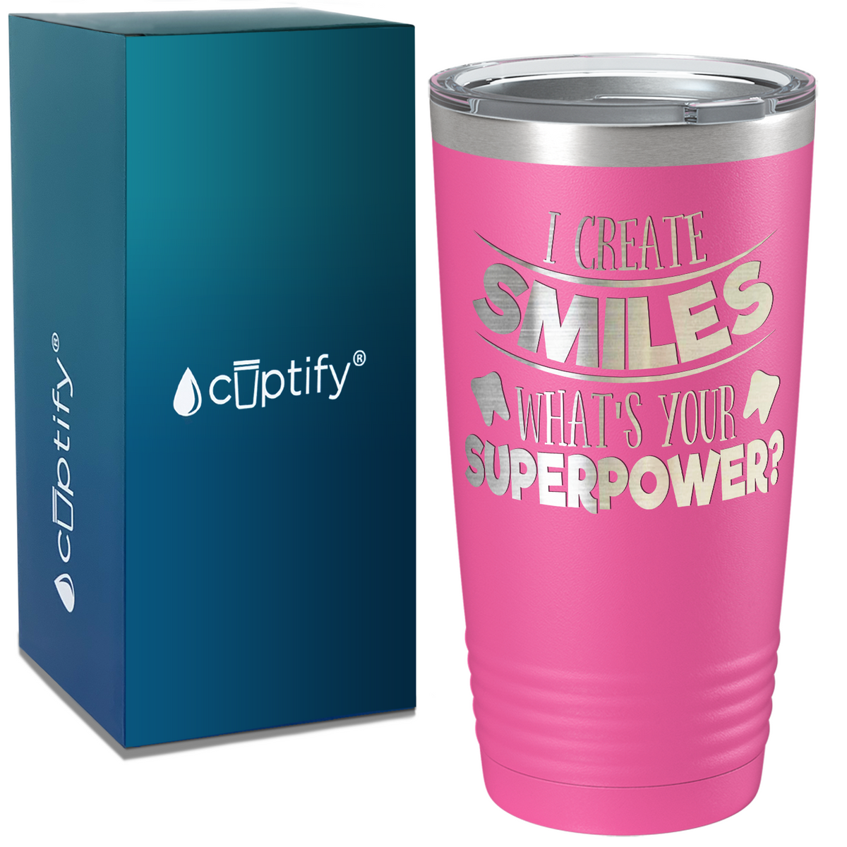 I Create Smiles on Dentist 20oz Tumbler