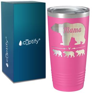 Mama Bear with Cubs Custom on Mom 20oz Tumbler