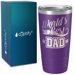 World's Best Dad on Stainless Steel Dad Tumbler