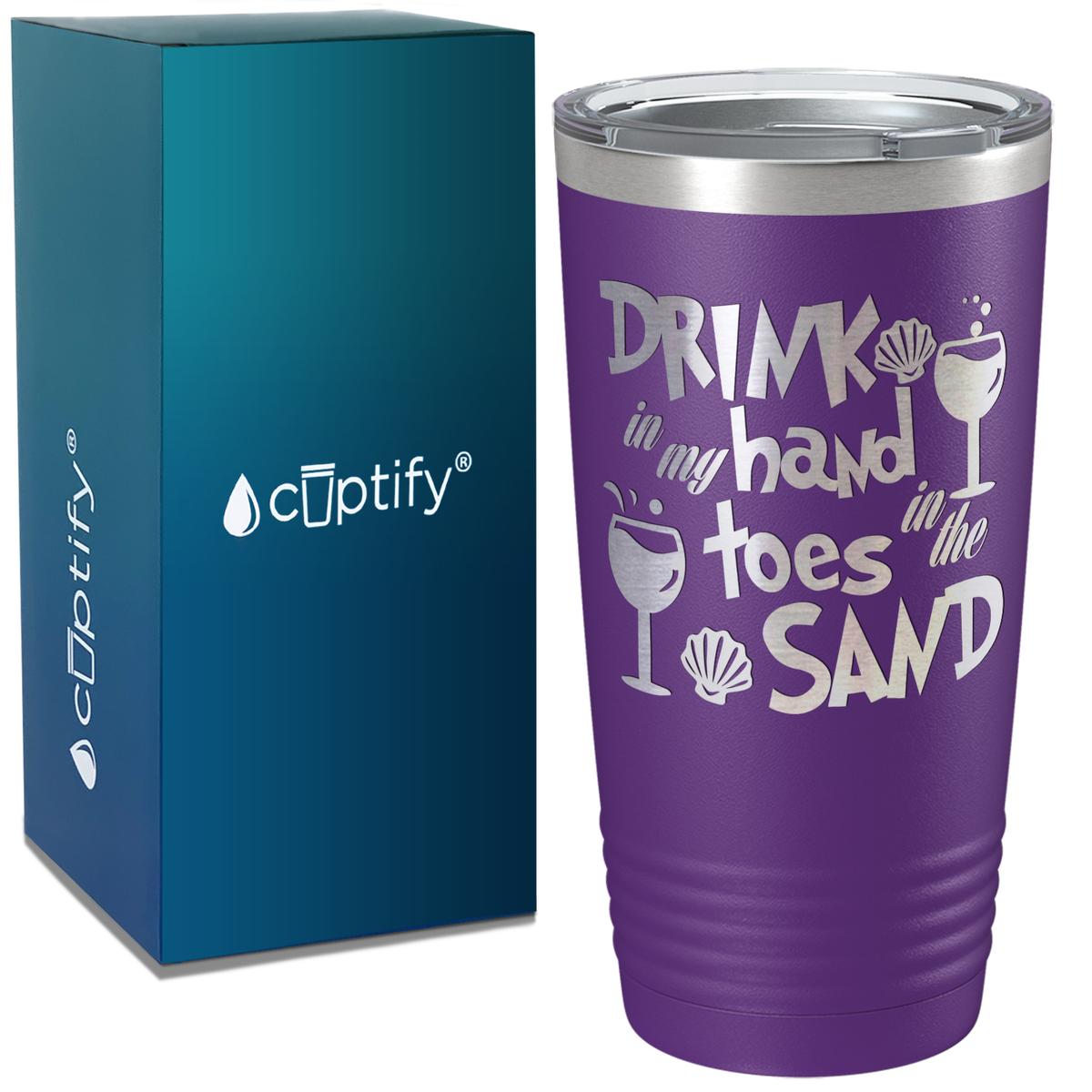 Drink in my Hand Toes in the Sand 20oz Tumbler