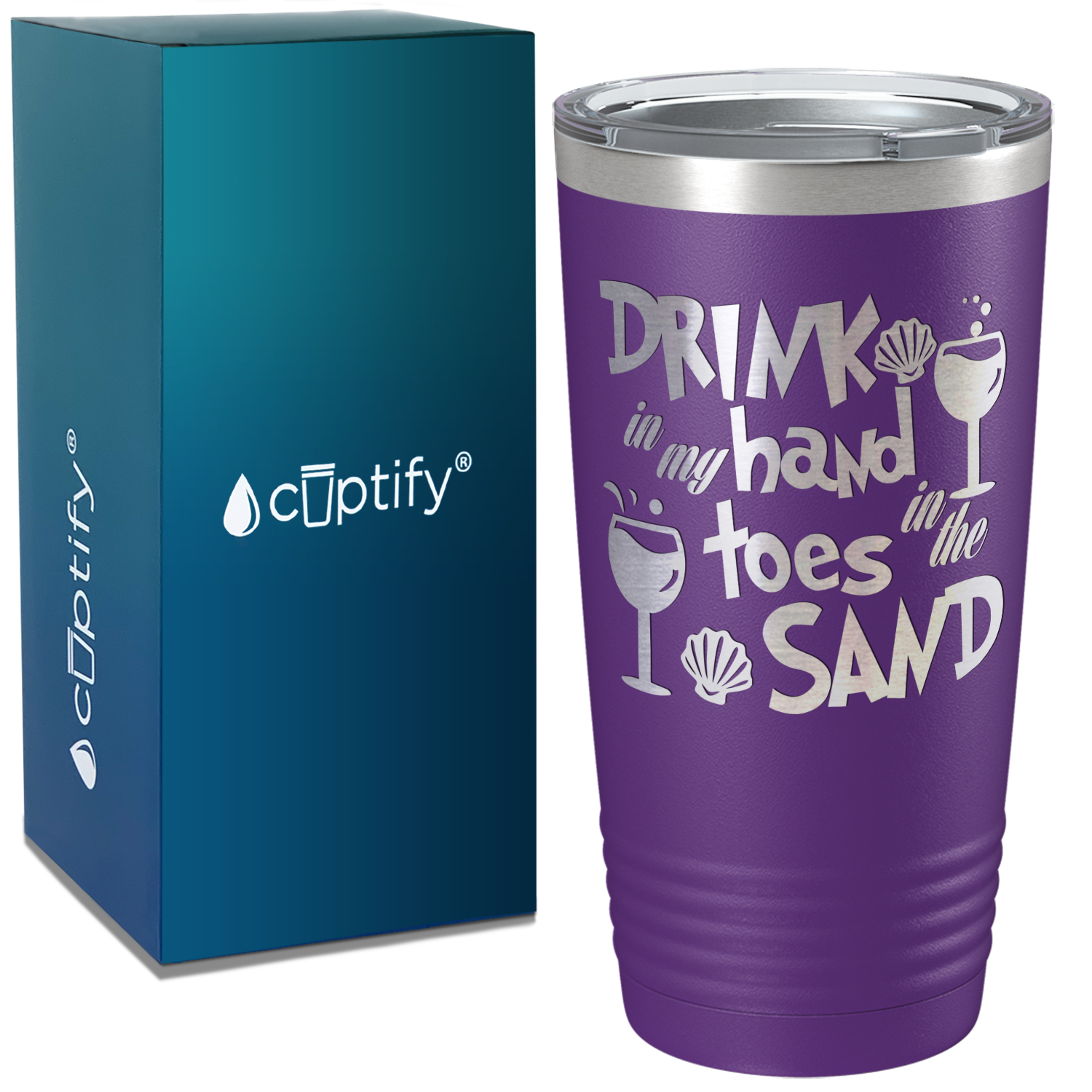 Drink in my Hand Toes in the Sand 20oz Tumbler