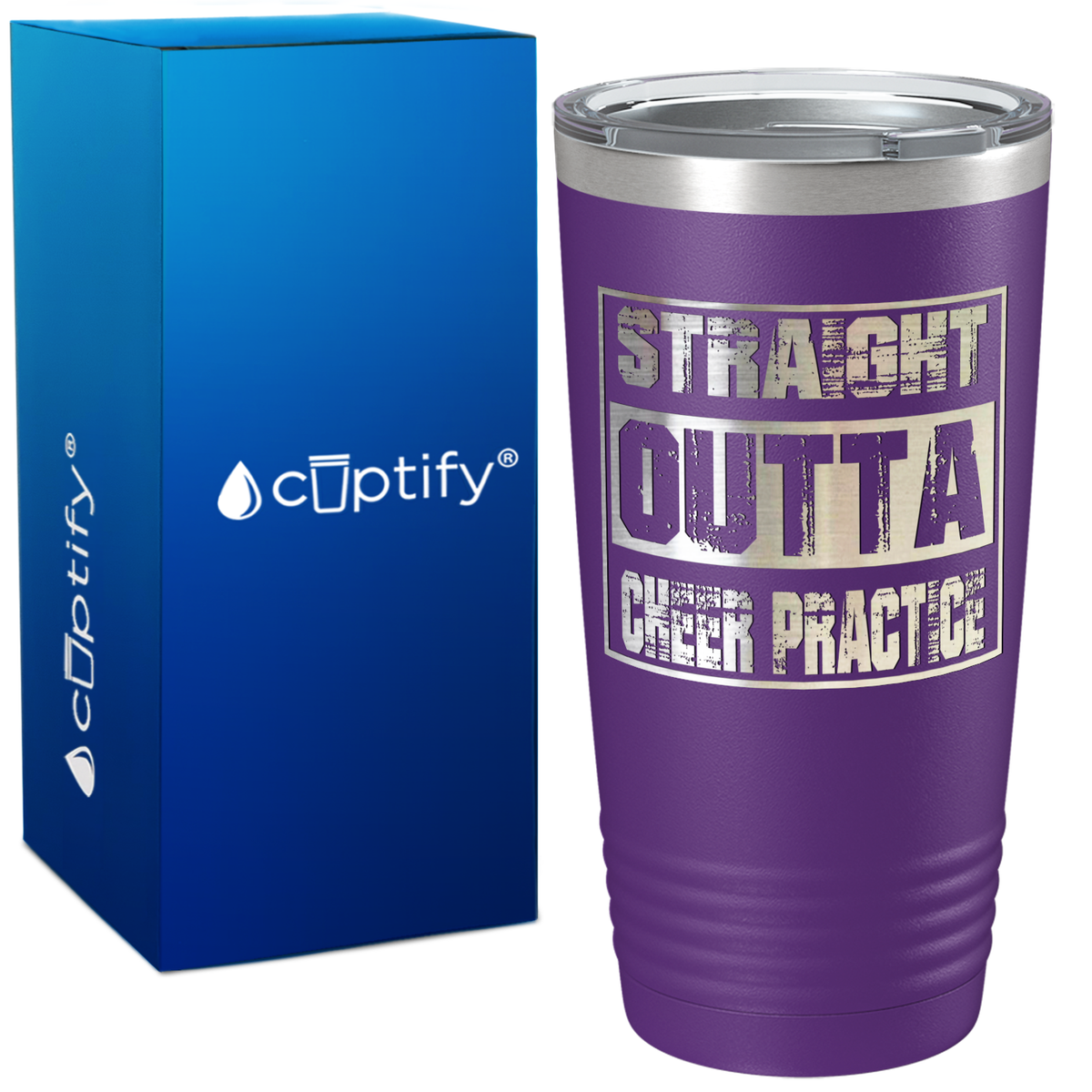 Straight Outta Cheer Practice on 20oz Tumbler