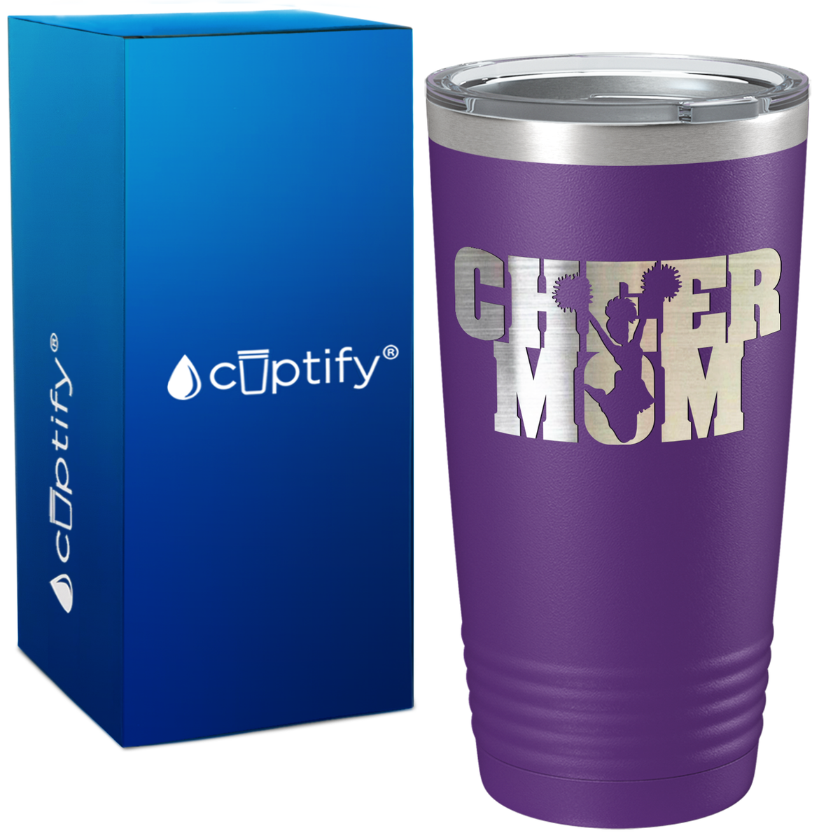 Cheer Mom Cheerleader Jump on 20oz Tumbler