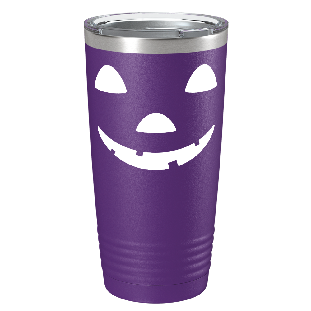 Jack o Lantern on Stainless Steel Halloween Tumbler