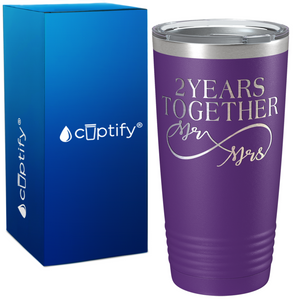 Years Together Anniversary on Wedding 20oz Tumbler