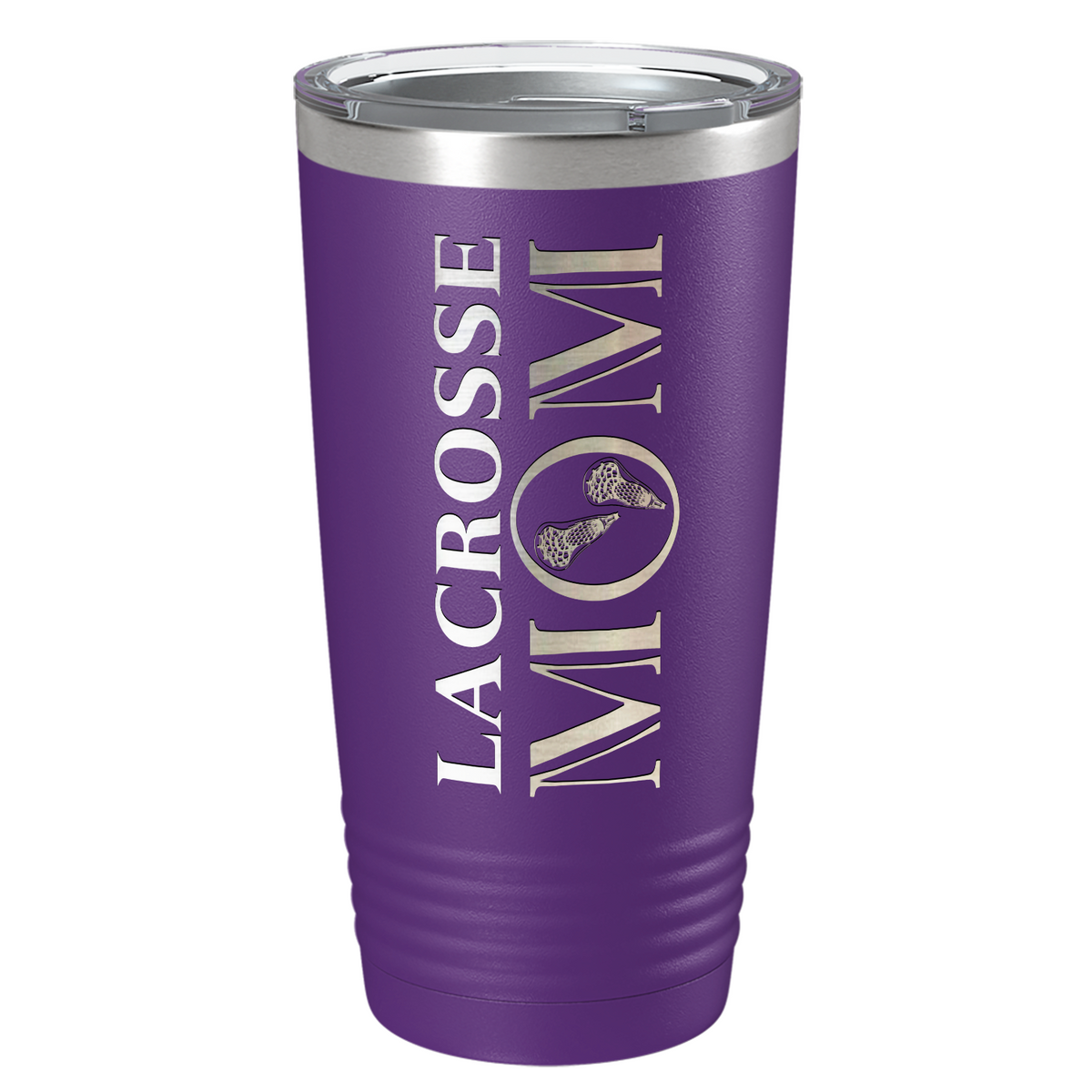 Lacrosse Mom Laser Engraved on Stainless Steel Lacrosse Tumbler