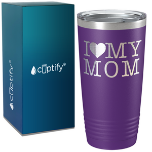 I Heart My Mom on Mom 20oz Tumbler