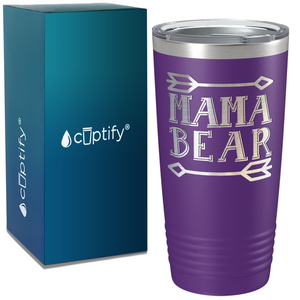 Mama Bear on Stainless Steel Mom Tumbler