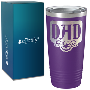 Dad Plaque on Stainless Steel Dad Tumbler