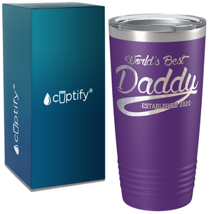 World's Best Daddy on Stainless Steel Dad Tumbler