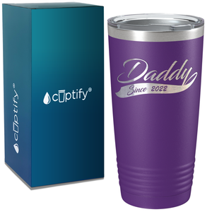 Daddy Since 2018 on Stainless Steel Dad Tumbler