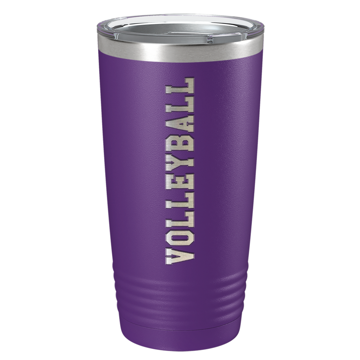Volleyball Laser Engraved on Stainless Steel Volleyball Tumbler