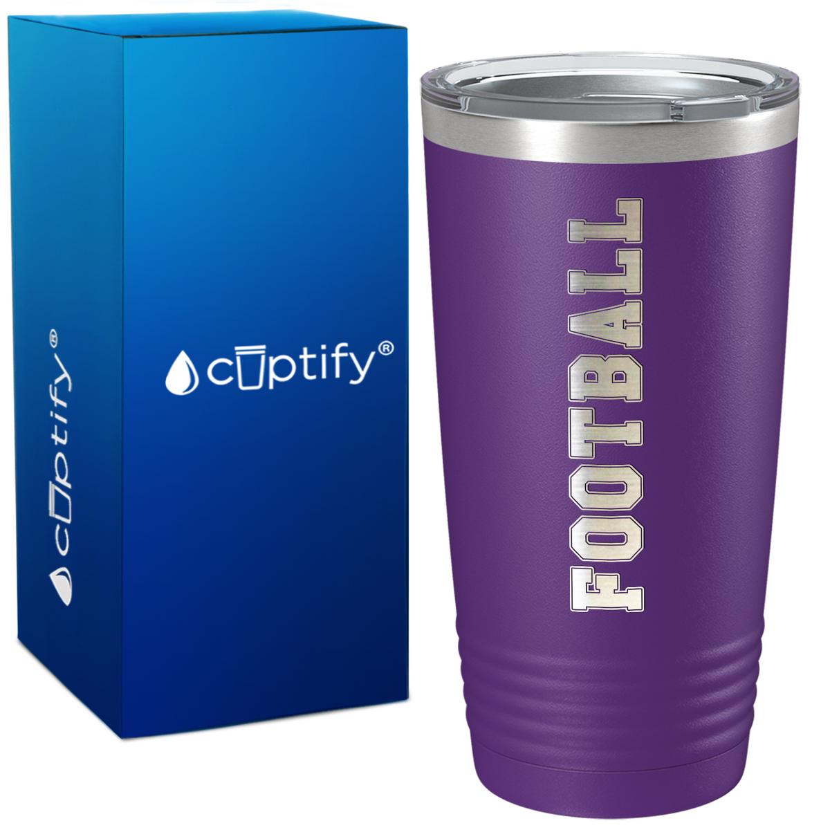 Football on 20oz Tumbler