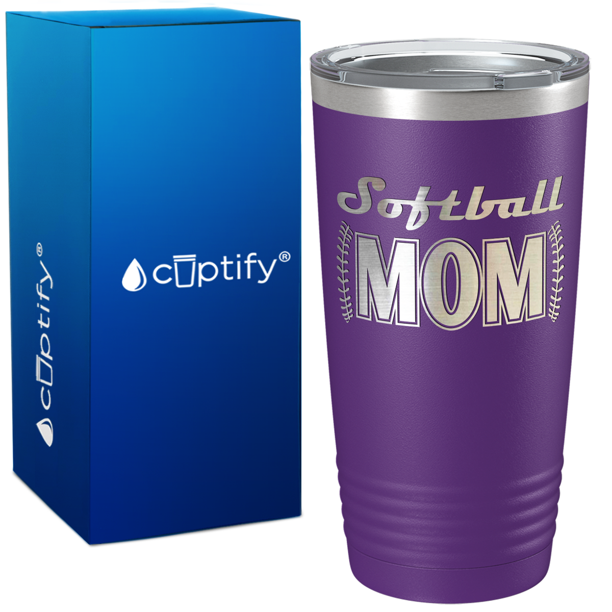 Softball Mom on 20oz Tumbler
