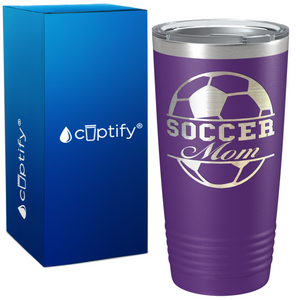 Soccer Ball Mom on 20oz Tumbler