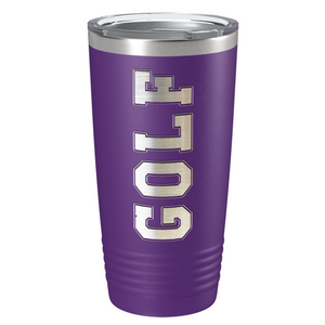 Golf Laser Engraved on Stainless Steel Golf Tumbler