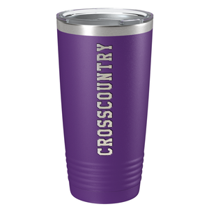 Cross Country Laser Engraved on Stainless Steel Cross Country Tumbler
