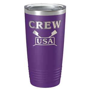 Crew USA Laser Engraved on Stainless Steel Crew Tumbler